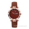 Vente en gros usine vente directe ciel étoilé montre pour femmes Quartz conception spéciale petites montres robe de charme dames montre-bracelet chaude